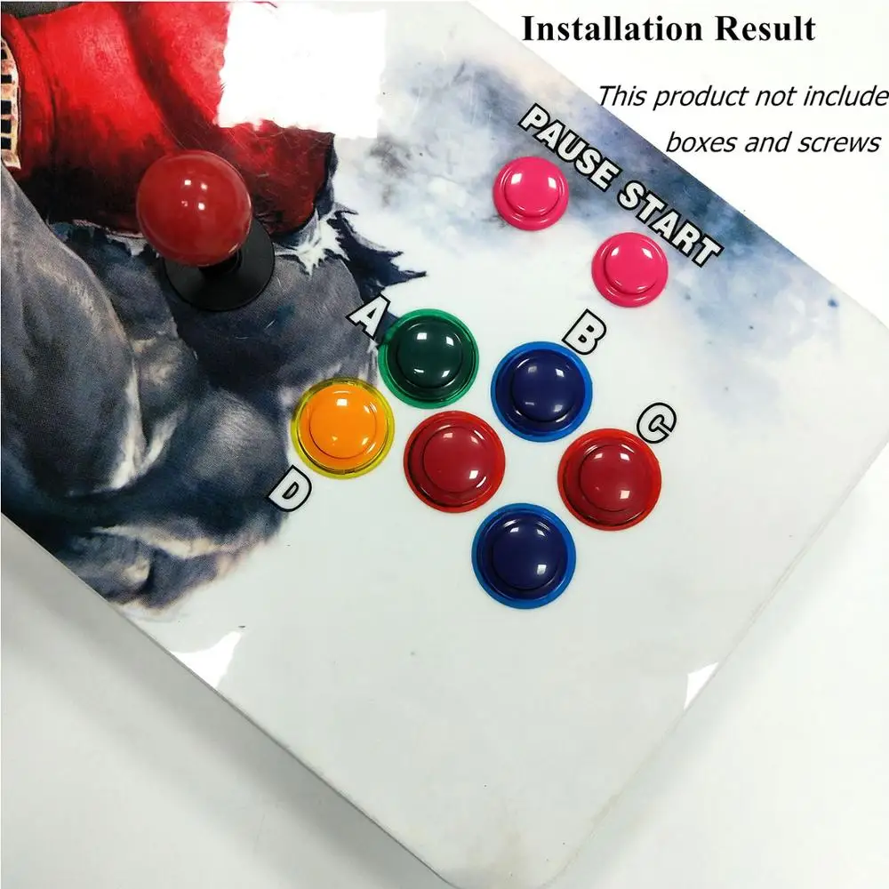 

Original Pandora Box CX 2800 Games Set DIY Arcade Kit Push Buttons Joysticks Arcade Machine Bundle Home Cabinet with manual