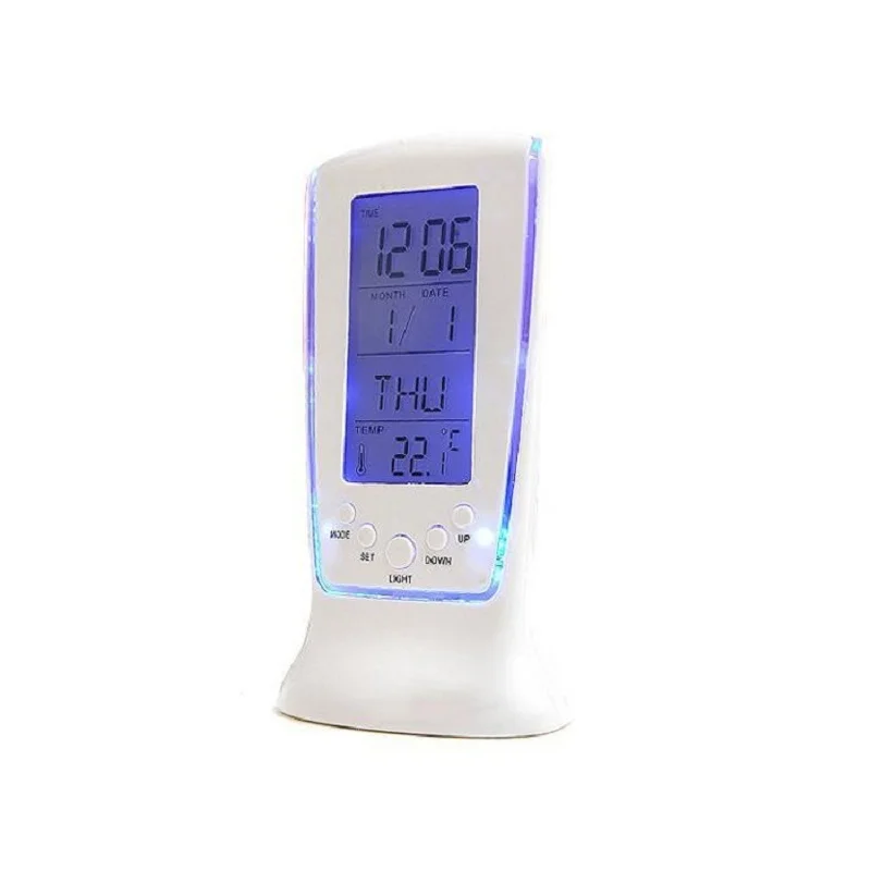 Электронный цифровой термометр гигрометр часы ЖК экран температура влажность