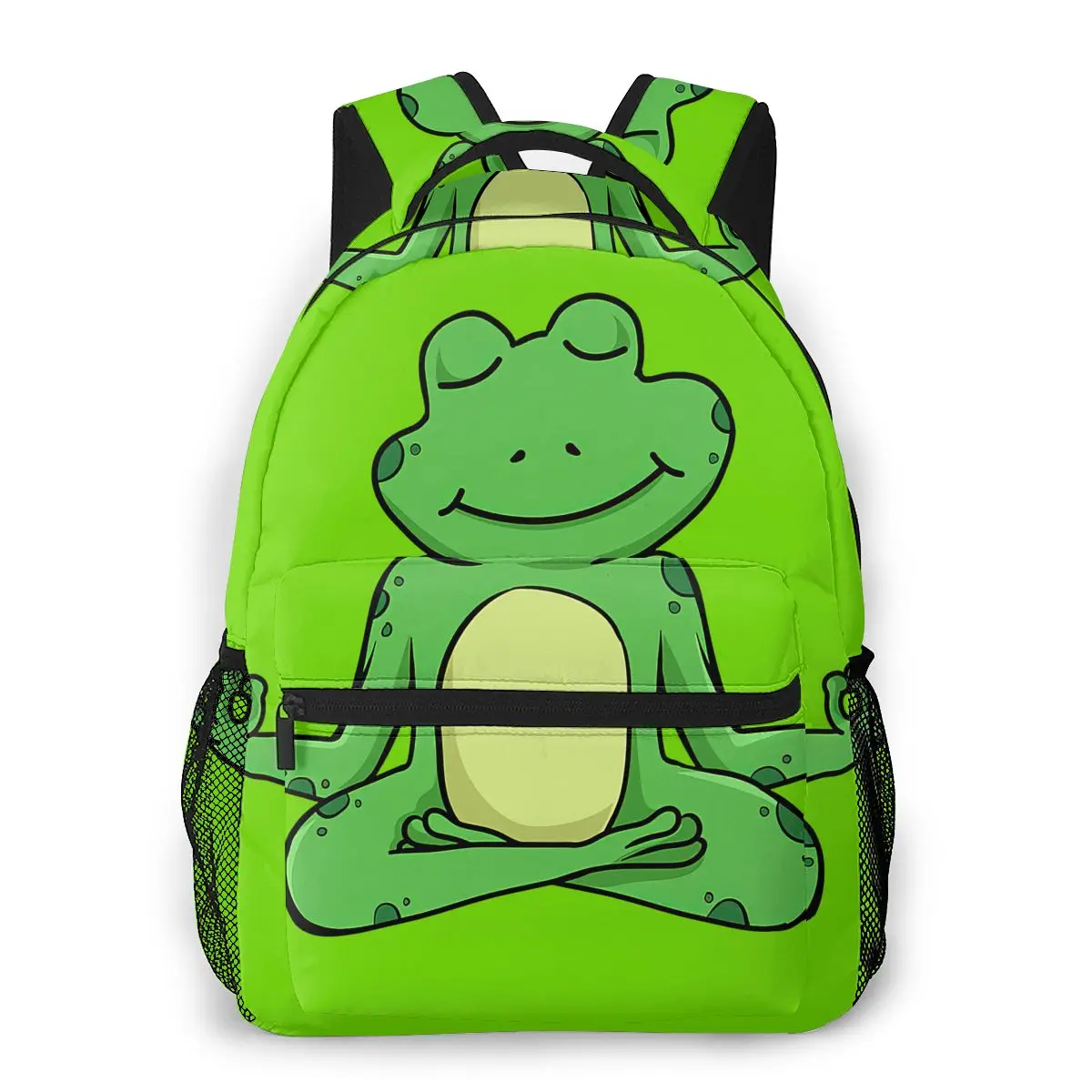 Милый рюкзак лягушка для медитации йоги с перекрестными ногами девочек и