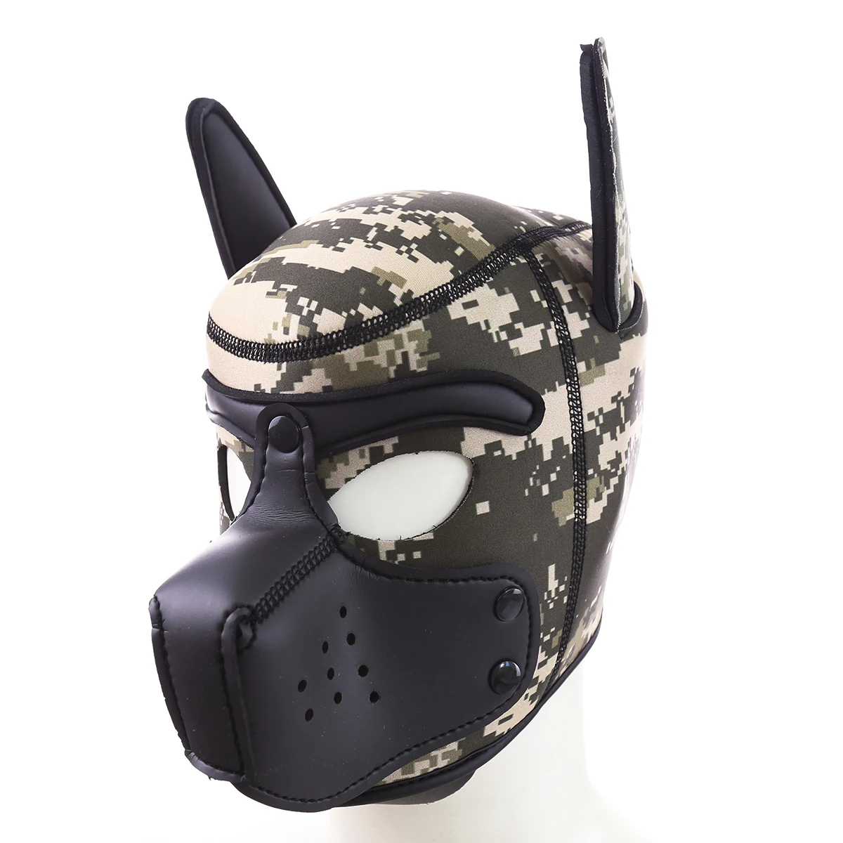 Women Sexy Soft Latex Rubber Interest Dog Helmet Role Play Hood Mask for Lady Girls Puppy Cosplay Accessories |