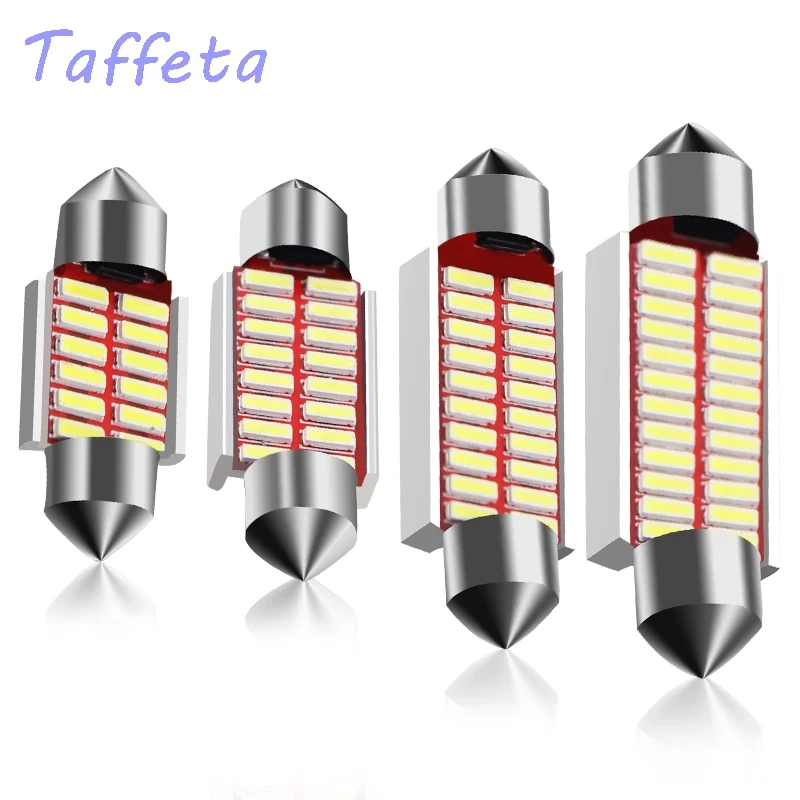 1 шт. 31 мм 36 39 42 C5W C10W супер яркий 4014 SMD Автомобильный светодиодный фестон