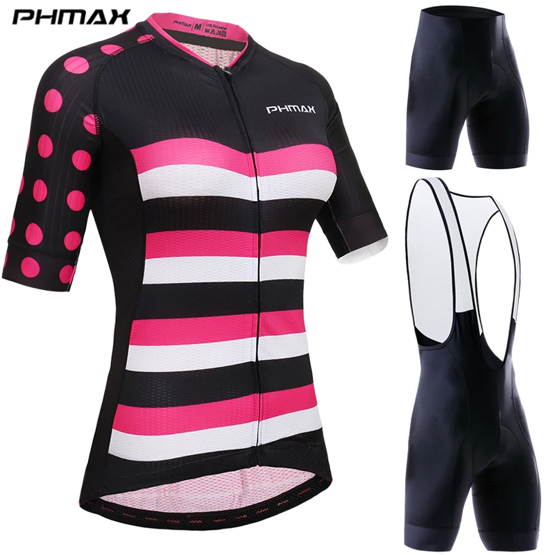 Женская одежда для велоспорта PHMAX комплект одежды дышащая с коротким рукавом