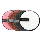 Многоразовые ватные диски для снятия макияжа, хлопковые салфетки, губка для снятия макияжа из микрофибры, ватные чистящие диски, инструмент