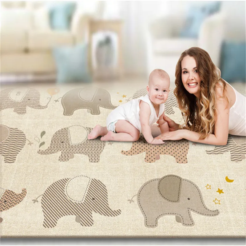 Детский коврик для ползания игровой XPE детский утолщенный защиты пола забавный