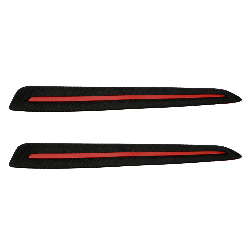 

LEEPEE 2Pcs Car Sticker Bumper Scratch Protection Car Front/Rear Edge Corner Guard Strip Auto Decoration Anti Collision