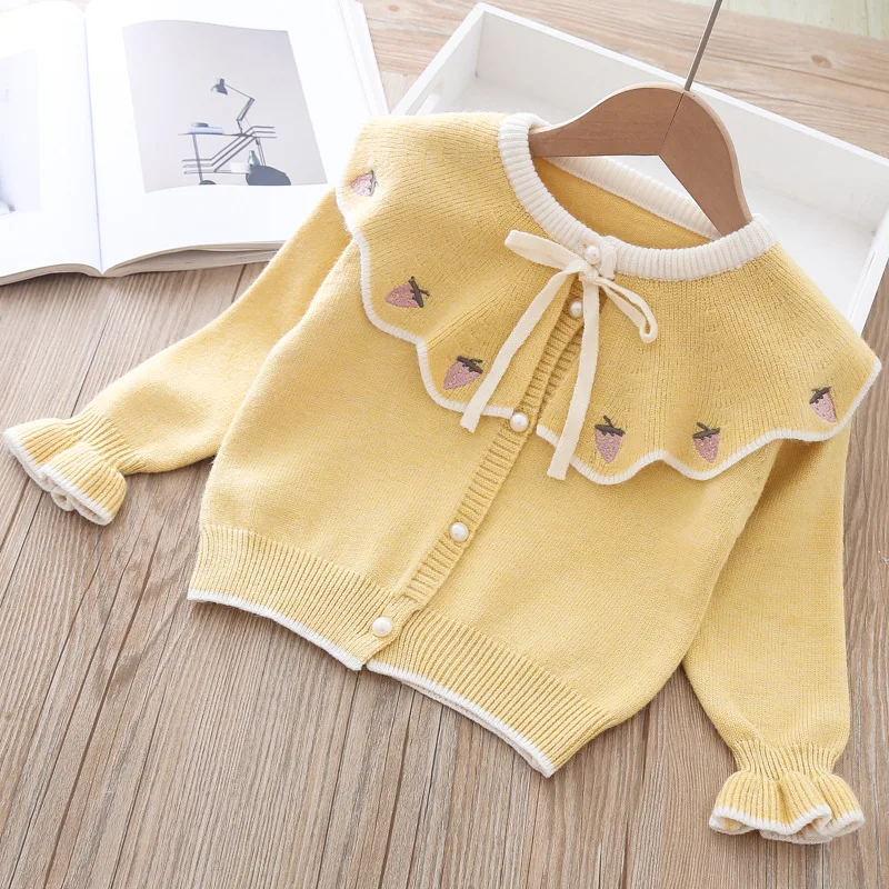 

Spring fall newborn Baby Girls' Clothes Knitted Cardigan Jacket For toddler baby Girls' Clothing Birthday Sweater jackets coats