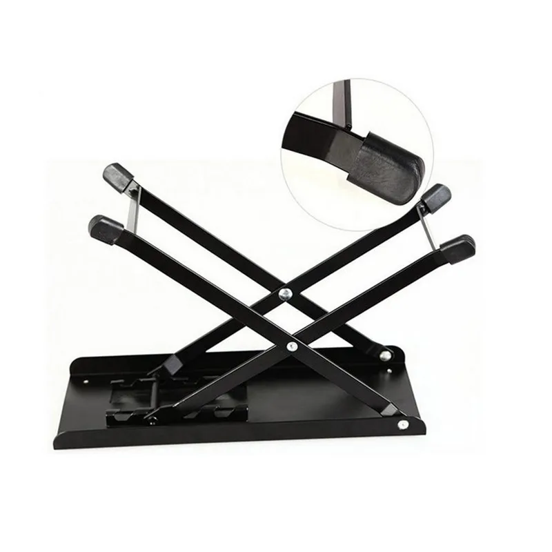 Черная металлическая Акустическая гитара Педаль для электрогитары регулируемые