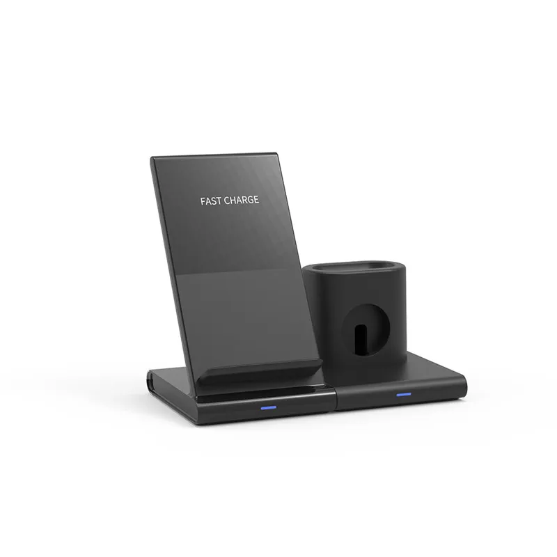10W Qi 3 IN 1 Wireless Charger For iphone X XS XR 8 Plus Fast Quick Charge Apple Watch Airpods S9 S10 | Мобильные телефоны и