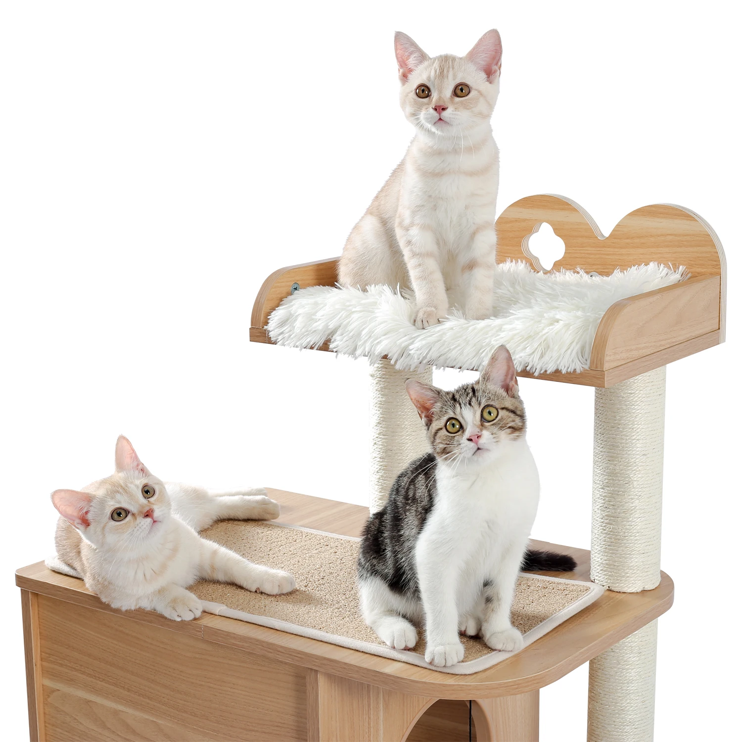 

Luxury Cat furniture Round Chair Luxury Sisal Scratching Post cat tree activity centre with Removable Mat