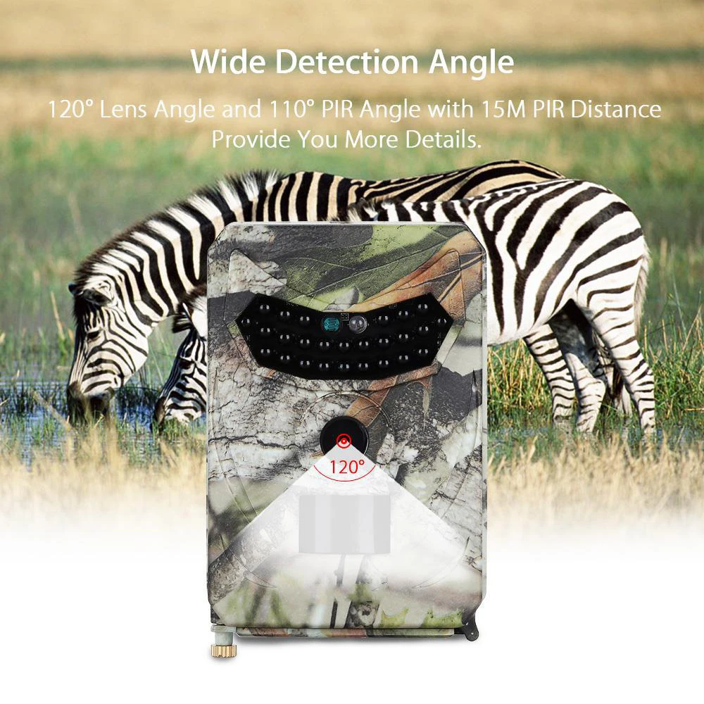 

12MP 1080P Wildlife Trace Camera Photo Trap Infrared Hunting Camera Wildlife Night Vision Wireless Surveillance Tracking Camera