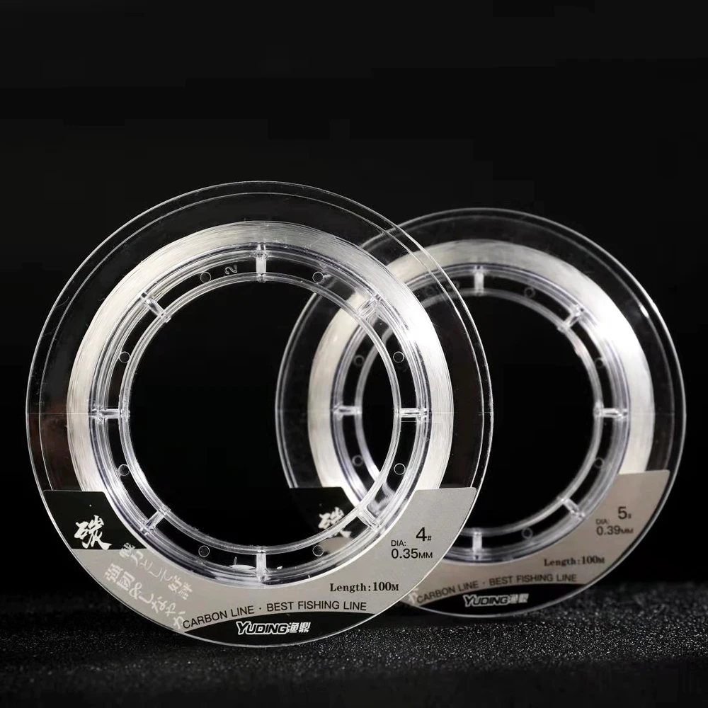 Fishing Line 0.16mm-0.64mm Fluorocarbon Fishing Line 100m 1.68KG-20.39KG Carbon Fiber for Carp Fishing