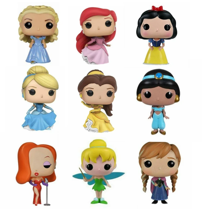Экшн фигурки из ПВХ Холодное сердце Ариэль Рапунцель Золушка Тиана