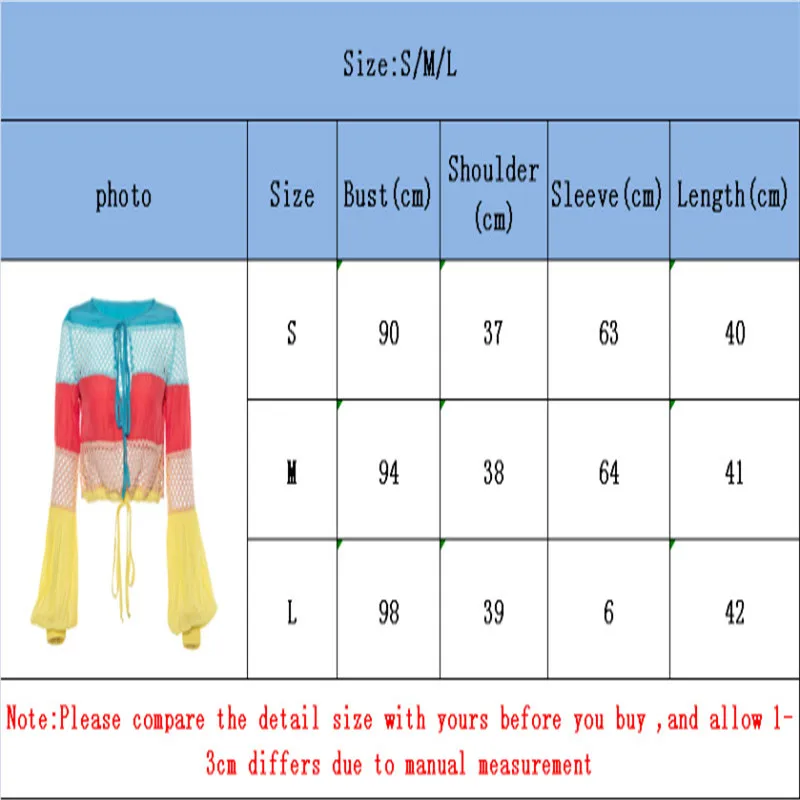 

Women Blouses Hollow Out Long Puff Sleeve Casual Tops Blouse Lace Up Stripe String Bandage Summer Loose Thin See Through 2019