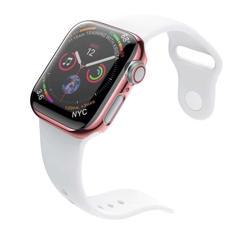 Защитный чехол для Apple Watch Series 4 3 2 1 защита Hoesje 38 мм 40 42 44 чехлы противоударный
