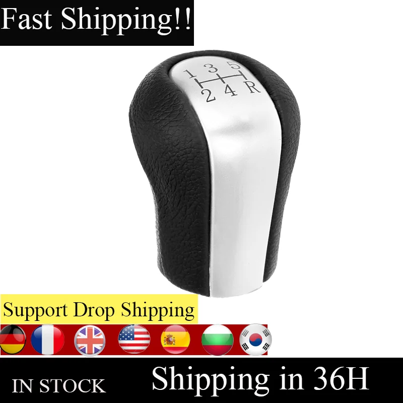 Автомобильный Стайлинг 5 Скорость Шестерни Stick рукоятка рычага переключения