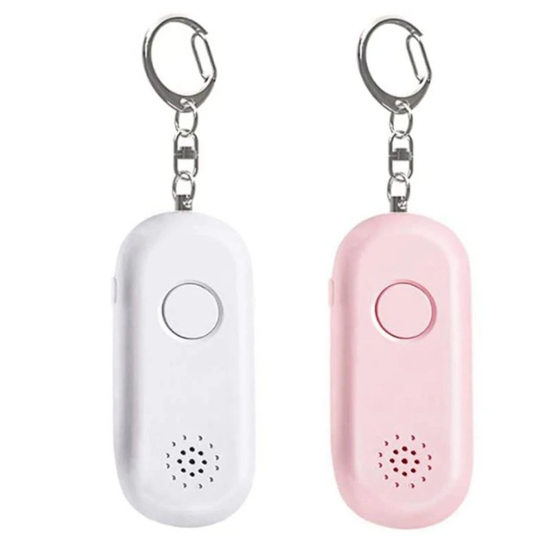 

2 Pcs Safe Sound Rechargeable Personal Alarm,130DB Safety Alarm Keychain with LED Flashlight for Kids Women Seniors