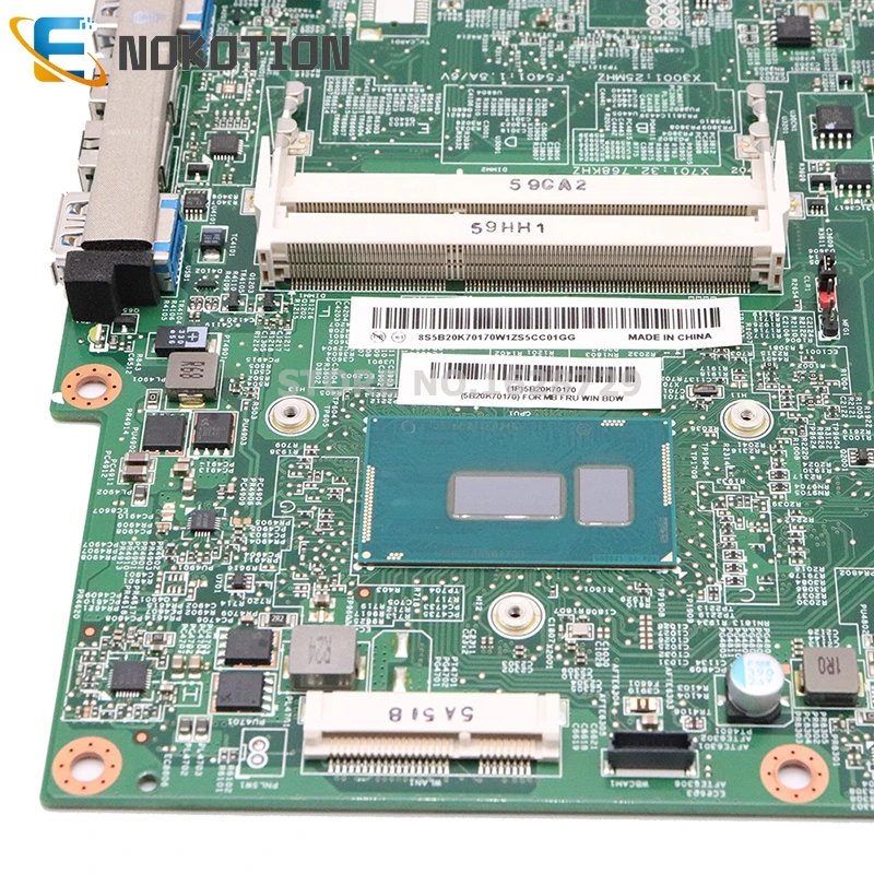NOKOTION S5030 MB 14055-2 348,01X05,0021 для lenovo C50-30 все-в-одном материнская плата AIO 5B20K70170 SR24B 3825U Процессор DDR3