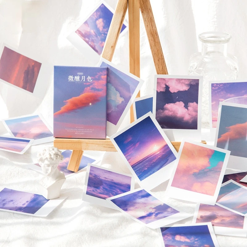 

30pcs/box Romantic Landscape Series Stickers Basic Handbook Sticker DIY Scrapbooking Album Decorative Materials Art Supplies