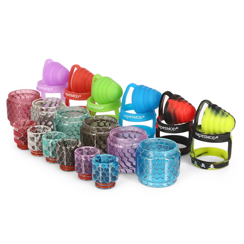 

Snake Skin Resin Cobra Drip Tip Connector Replacement Bulb Tube For SMOK TFV12 Prince Tank Atomizer Fit Mag