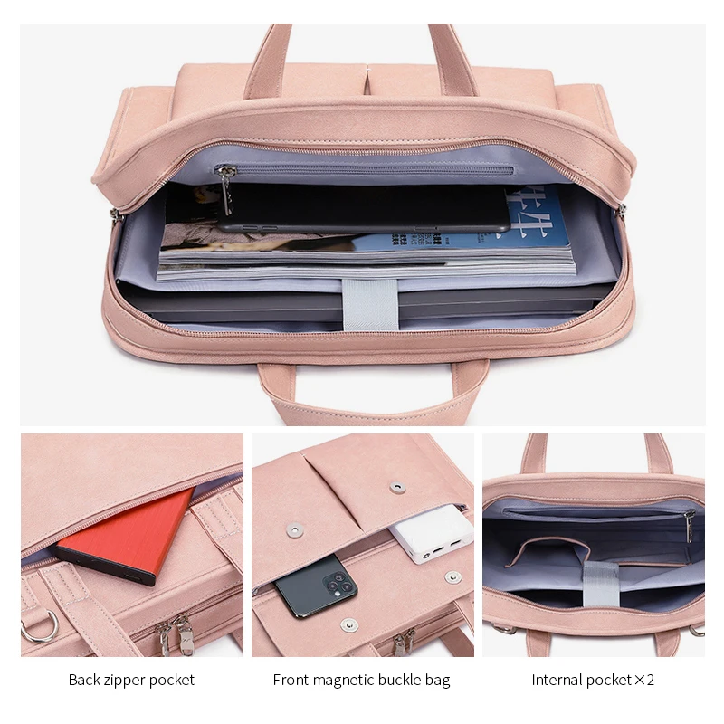 Lovely Laptop Bag 13.3 inch Handbag Women Notebook Bag For Macbook Pro Air 13 Case Xiaomi Asus PU Leather Luxury Computer Bag