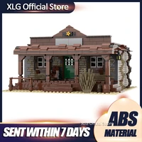 18th century sheriffs office diy building blocks collection architecture scene creative street view model toys for children kid