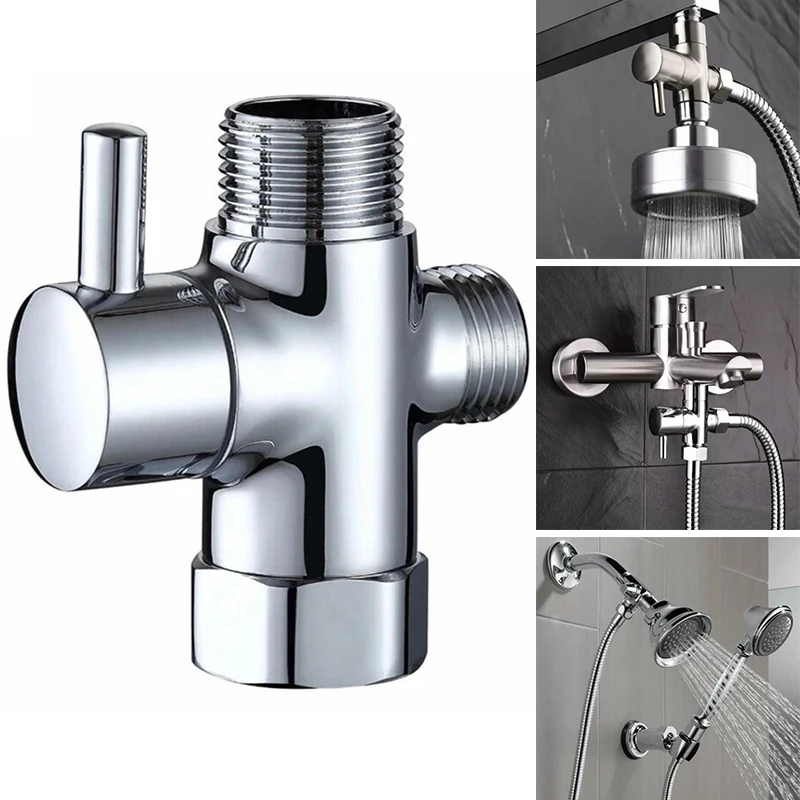

Accessory Equipment Supply Diverter Valve Replacement Rotating joint Shower Head T-Adapter Chrome Plated Brass