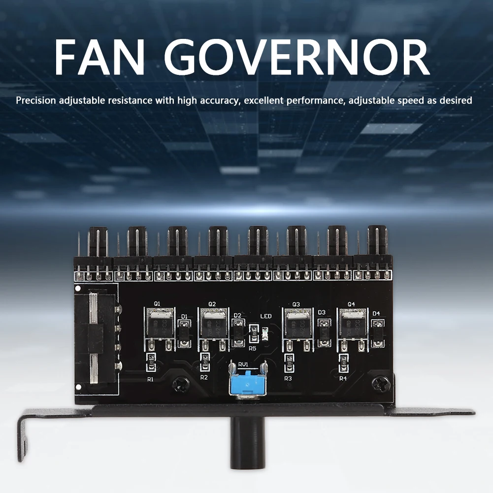 4-контактный 8-ходовой вентилятор охлаждения контроллер температуры скоростной