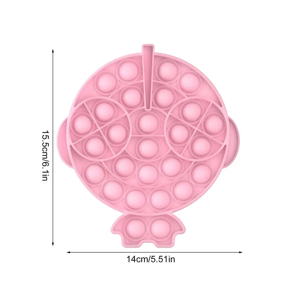 

Cartoon Bubble Sensory Stress Relief Fidget Toys For Children To Relieve Pressure Pop Bubble Squeeze Educational Math Toys