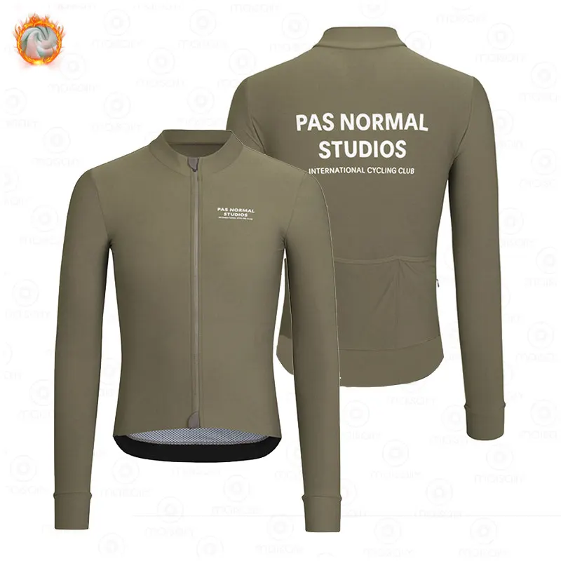 

2022 New Pns Winter Thermal Fleece Set Cycling Clothes Men's Jersey Suit Sport Riding Bike MTB Clothing Bib Pants Warm Sets Ropa