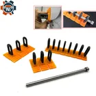Новый автомобильный беспокрасочный клей-съемник, вкладки, инструмент для ремонта вмятин автомобиля, набор инструментов для удаления вмятин на автомобиле, оранжевый Набор съемников для вмятин