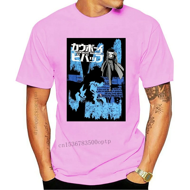 

New Cowboy Bebop Spike Anime Opening Credits Officially Licensed Adult T Shirt Streetwear Casual Tee Shirt