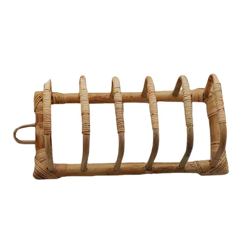 

Rattan Home Dish Rack Drain Dishes Rack with Wall-Mounted Mirror Handmade Natural Rattan Makeup Mirror