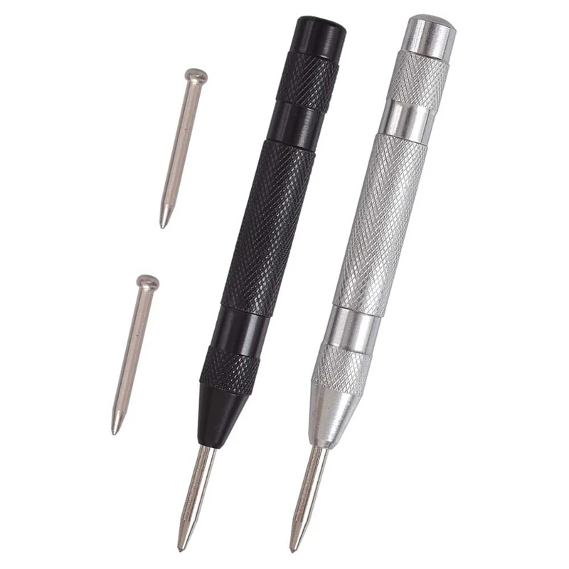 

Автоматический кернер, 2 упаковки, подпружиненный кернер, регулируемое натяжение, с 2 сменными наконечниками