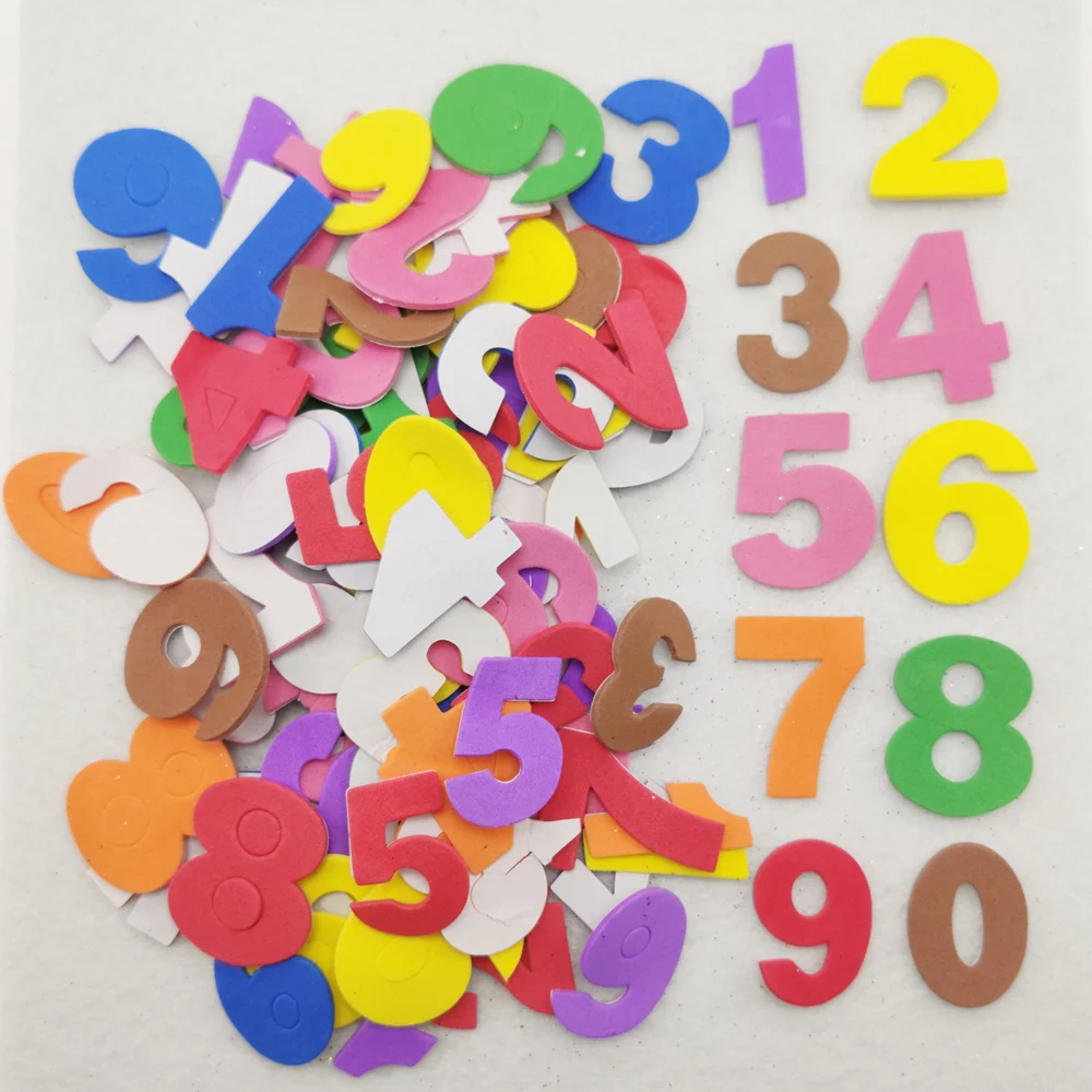3cm 0-9 Arabic Numbers Non Woven Felt Fabric Polyester Cloth Felts Of Home Decoration Pattern Bundle For Sewing Dolls Crafts | Дом и сад