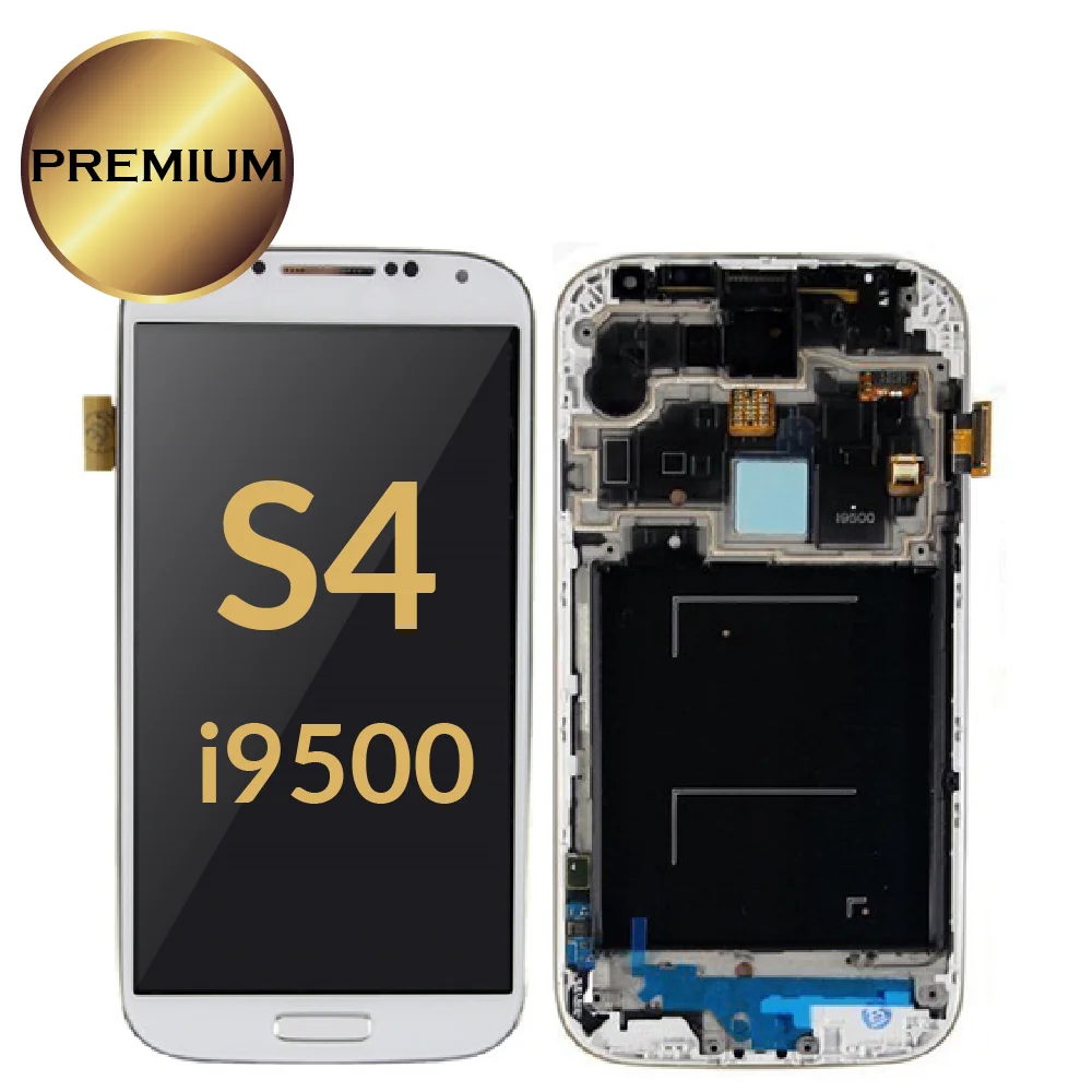 Amoled для samsung S4 ЖК-дисплей I9500 I9505 I9506 I337 ЖК-экран сенсорный экран в комплекте с рамкой хорошее состояние
