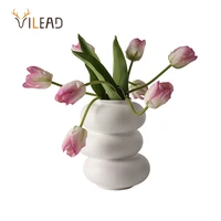vilead ceramic flower vase modern nordic style cute creative donut plant pot home decor interior desktop decoration ornaments