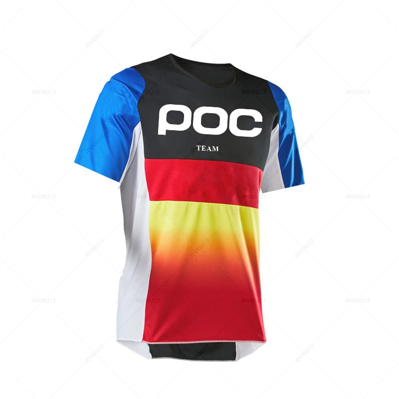 

2022 New Motocross Team Poc Enduro Mtb Downhill Jersey MX Cycling Mountain Bike DH Maillot Ciclismo Hombre Quick Dry Jersey