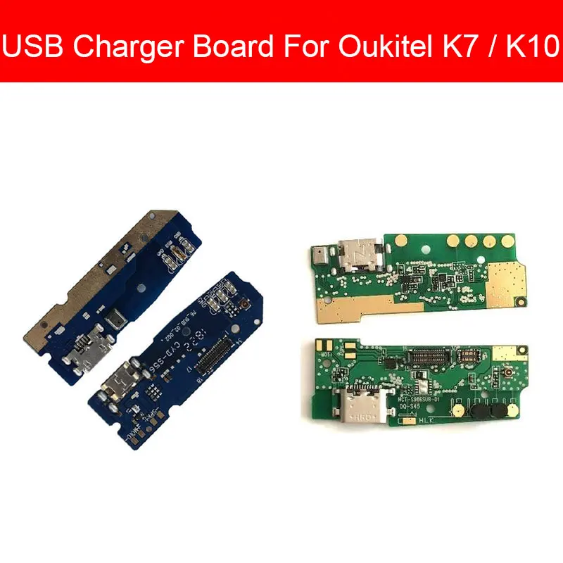 Usb зарядка и разъем для микрофона порт плата для Oukitel K7 K10 Usb зарядное устройство Соединительный модуль USB зарядное устройство доска запасные части
