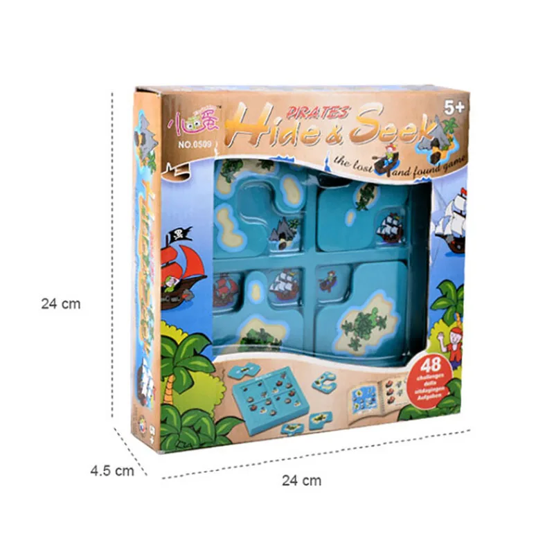 Пираты прятки интеллектуальные настольные игры 48 вызовов с книгой решений Smart