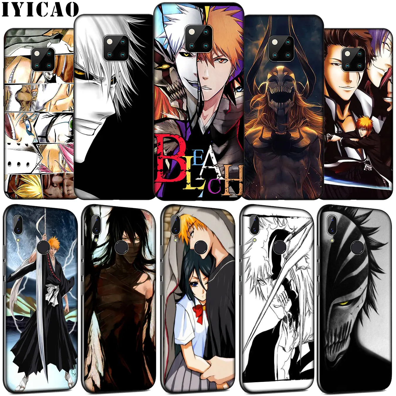 IYICAO Аниме Bleach Ичиго чехлы для мобильного телефона из мягкого силикона чехол Huawei