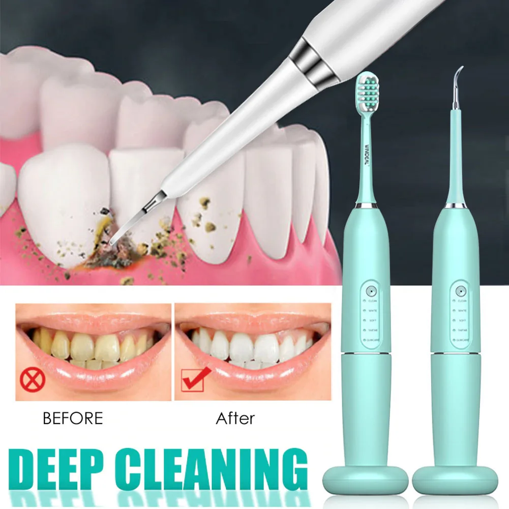 

Oral Irrigator Teeth Stains Tartar Remover Waterproof Sonic Electric Toothbrushes with Timer Whitening Teeth Tools Teeth Cleaner