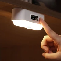 usb rechargeableplug in under cabinet lights 24 leds pir motion sensor led night lights magnet stepless dimmable reading lamp
