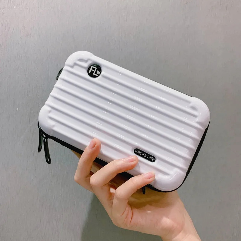 

PVC Small Girl Shoulder Cosmetic Box Toiletry Bag Make Up Case Travel Organizer Functional Bags Cases Makeup Kit Koffer Handbag