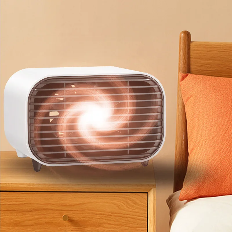 

Portable Heater Mini Heater Household Plug-in Desktop Small Electric Heater Square Electric Fan
