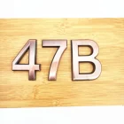 Дверная табличка, 3,5 см5 см7 см10 см, 0123456789A-Z, бронзовая табличка из АБС-пластика, номер, дверной адрес для отеля, стикер с цифрами табличка