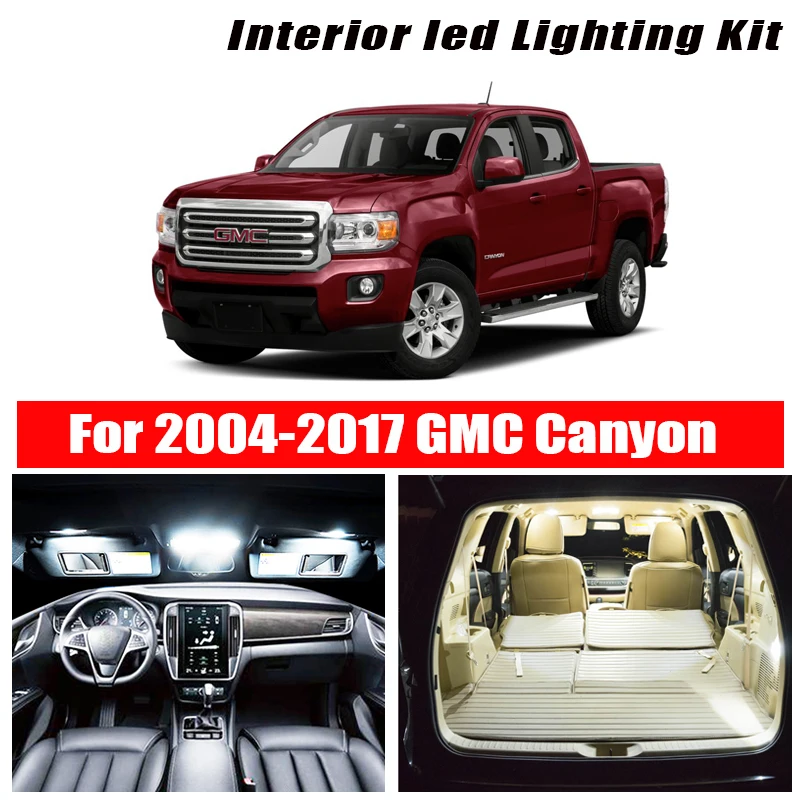 Для 2004 2017 GMC Canyon белые автомобильные аксессуары Canbus безошибочный светодиодный
