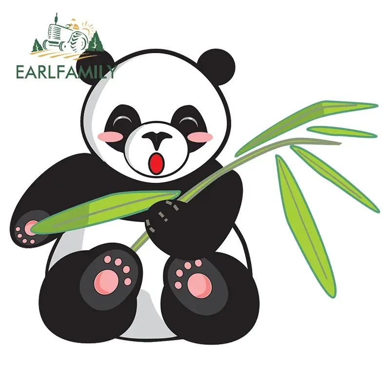 EARLFAMILY 13 см x 10 5 для панды мультяшная Милая наклейка аниме мотоцикл индивидуальная