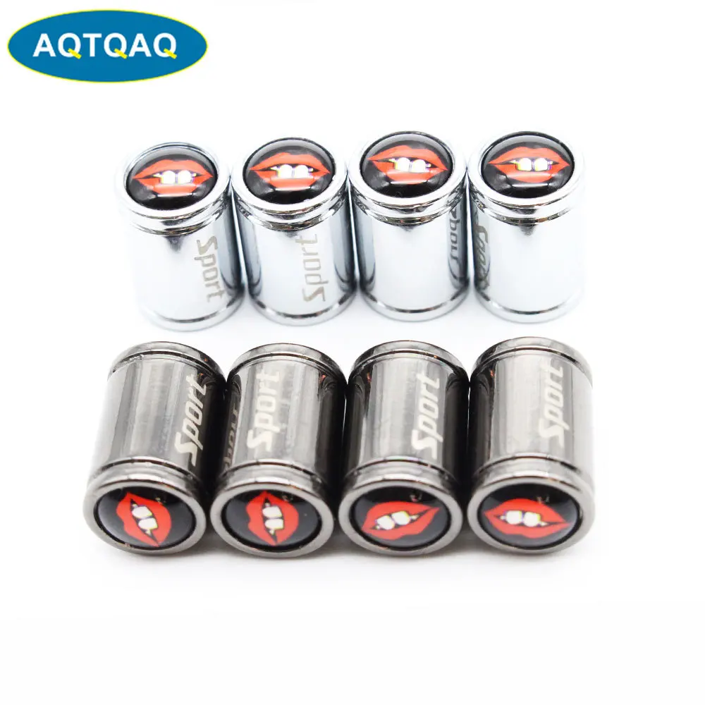 4 шт./компл. медь + хромированные зубья стиль крышка на стержень клапана шины