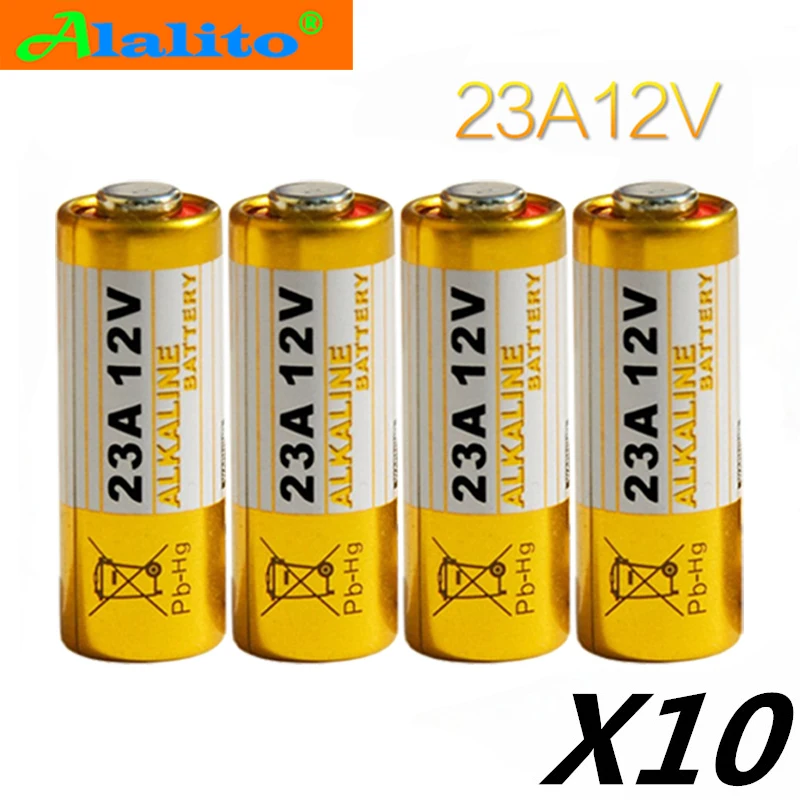 40 шт. 23A 12 В сухая щелочная батарея 23AE 21/23 A23 GA MN21 для колокольчика автомобильной