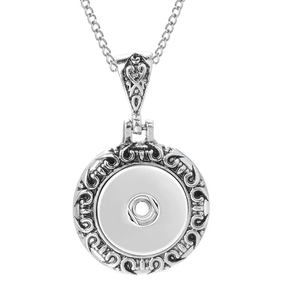 Новые винтажные ювелирные изделия с защелкой металлические кнопки ожерелья 18 мм